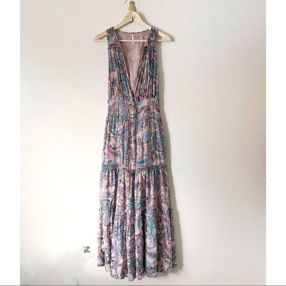 Free People Gold Dust Jumpsuit Flare leg XS - Picture 1 of 12